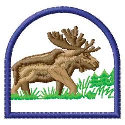 Moose - 4x4 reindeer beginner-friendly embroidery design for patchwork quilt blocks