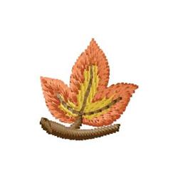tree quick stitch machine digital embroidery - One Leaf perfect for reusable tote bags