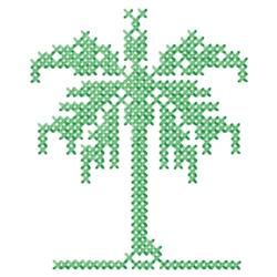 Palm Tree - 4x4 tree quick stitch embroidery design for decorative wall hangings