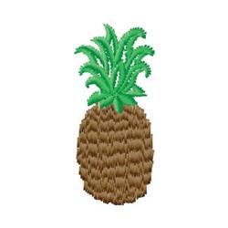 Pineapple - 4x4 pineapple quick stitch machine embroidery design for kitchen tea towels