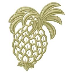 beginner-friendly leaf machine embroidery pattern - Pineapple perfect for Beach Bags