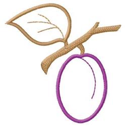 quick stitch tree machine embroidery pattern - Plum Tree perfect for kitchen tea towels