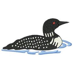 Hand Embroidered Loon ~ Mini-Tapestry from outlet Maine