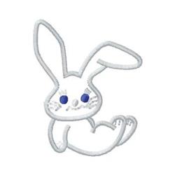 bunny rabbit quick stitch machine embroidery - Rabbit for decorative pillow covers