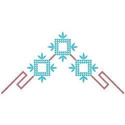corner detailed machine embroidery - Rectangle Corner perfect for kitchen aprons