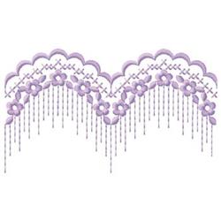 leaf beginner-friendly machine embroidery - Repeating Border for Table Linens