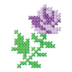 quick stitch rose machine embroidery pattern - Rose perfect for patchwork quilt blocks