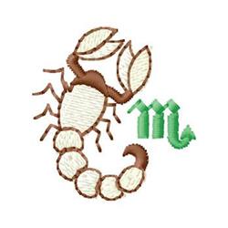 quick stitch scorpio machine embroidery pattern - Scorpio for patchwork quilt blocks