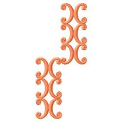 quick stitch border machine embroidery pattern - Scroll Border perfect for Wall Art