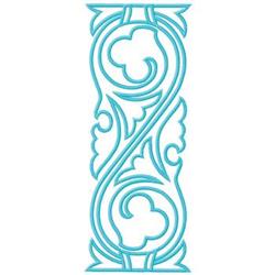 Scroll Border - 6x10 border detailed machine embroidery design for Quilt Borders