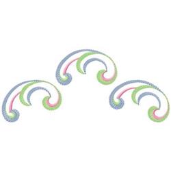 detailed border machine embroidery pattern - Scroll Border perfect for kitchen aprons