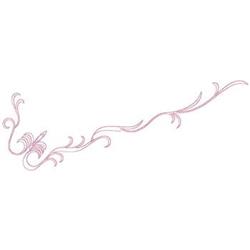 border quick stitch machine embroidery - Scroll Border for festive table runners