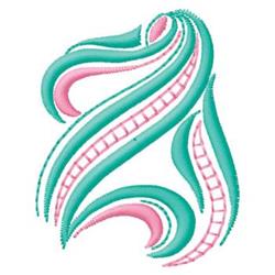Scroll Border - 4x4 border quick stitch embroidery design for decorative pillow covers