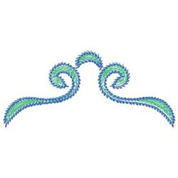 quick stitch border machine embroidery pattern - Scroll Border for reusable tote bags