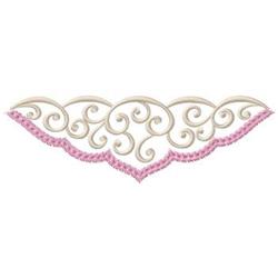 beginner-friendly border machine embroidery pattern - Scroll Border for kitchen aprons