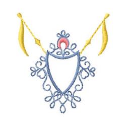 shield quick stitch machine embroidery - Scroll Crest Shield perfect for Bags