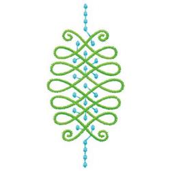 quick stitch scroll machine embroidery pattern - Scroll perfect for reusable tote bags