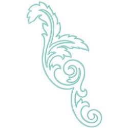 Scroll - scroll detailed machine embroidery design perfect for patchwork quilt blocks