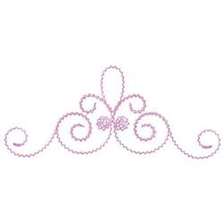 quick stitch scroll machine embroidery pattern - Scroll perfect for Tablecloths