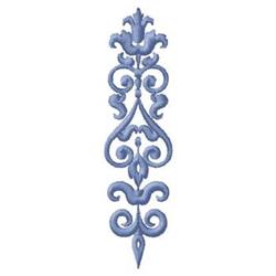 Scroll - 4x4 scroll quick stitch machine embroidery design for patchwork quilt blocks