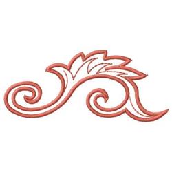 quick stitch scroll machine embroidery pattern - Scroll perfect for Table Decor