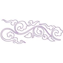 Scroll - scroll detailed machine embroidery design perfect for kitchen tea towels