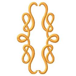 beginner-friendly scroll machine embroidery pattern - Scroll perfect for kitchen aprons
