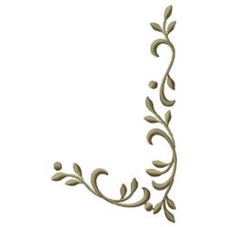 leaf quick stitch machine digital embroidery - Scroll perfect for Quilt Borders