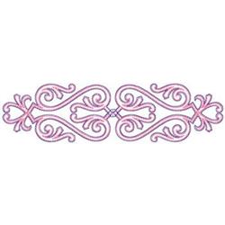 Scroll - 6x10 scroll beginner-friendly embroidery design for festive table runners
