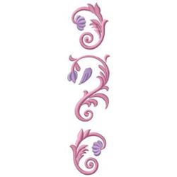 scroll beginner-friendly machine embroidery - Scroll perfect for kitchen tea towels