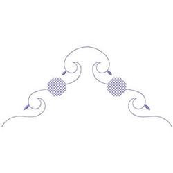 quick stitch scroll machine embroidery pattern - Scroll perfect for kitchen tea towels