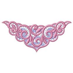 leaf detailed machine digital embroidery - Scroll perfect for kitchen aprons