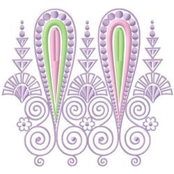 detailed scroll machine embroidery pattern - Scroll perfect for patchwork quilt blocks