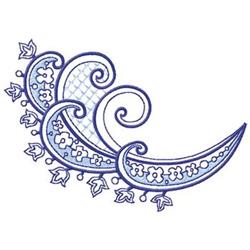 leaf beginner-friendly machine embroidery - Scroll perfect for Table Settings