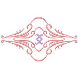 scroll detailed machine digital embroidery - Scroll perfect for reusable tote bags