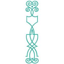 beginner-friendly scroll machine embroidery pattern - Scroll perfect for Pillow Cases