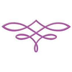 quick stitch scroll machine embroidery pattern - Scroll perfect for reusable tote bags