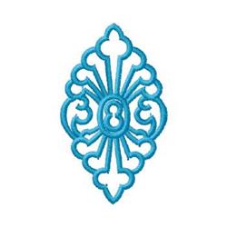 Scroll - 4x4 scroll quick stitch machine embroidery design for reusable tote bags
