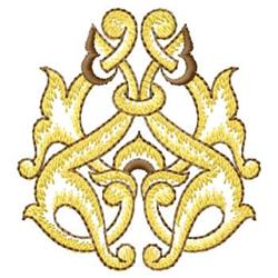 Scroll - 4x4 leaf beginner-friendly embroidery design for decorative pillow covers