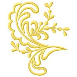 leaf beginner-friendly machine embroidery - Scroll perfect for decorative wall hangings