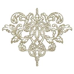 beginner-friendly scroll machine embroidery pattern - Scroll perfect for kitchen aprons