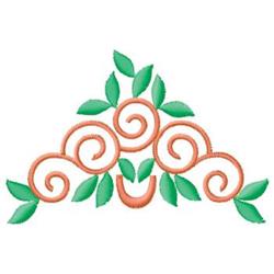leaf quick stitch machine digital embroidery - Scroll perfect for kitchen tea towels