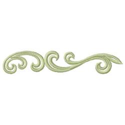 Scroll - 5x7 scroll quick stitch machine embroidery design for decorative pillow covers