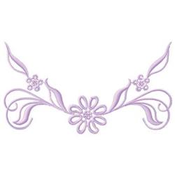 Scroll - 5x7 daisy beginner-friendly machine embroidery design for kitchen aprons