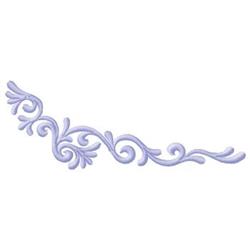Scroll - 5x7 scroll quick stitch machine embroidery design for decorative pillow covers