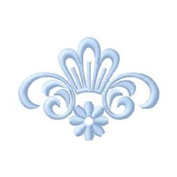 quick stitch daisy machine embroidery pattern - Scroll perfect for Table Linens