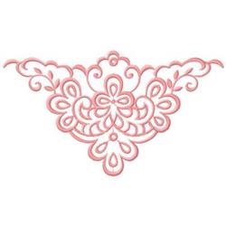 detailed leaf machine digital embroidery pattern - Scroll perfect for Curtain Edges