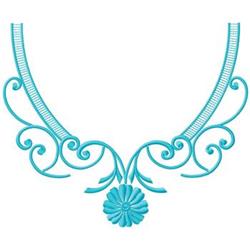 Scroll - leaf detailed machine machine embroidery design perfect for kitchen aprons