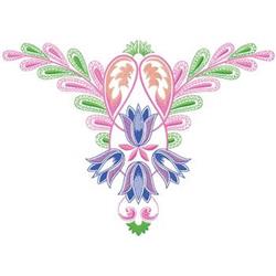 Scroll - leaf detailed machine digital unique embroidery design for Cushion Covers