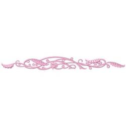 beginner-friendly leaf machine embroidery pattern - Scroll Leaf Border for Table Cloths